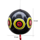 MorTime 3PCS Balloon Bird Repellent, 24" Terror Eye to Scare Birds in Garden Outdoors, Keep Ducks Away from Swimming Pool