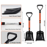 42'' Ice Scraper and Extendable Snow Brush Emergency Snow Shovel Snow Broom with Foam Grip 180° Pivoting Brush Head Snow Scraper for Cars, Trucks, SUVs, Vehicle