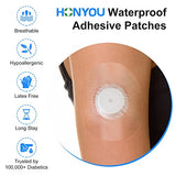 60Pack Libre Sensor Covers Latex-Free Medical Adhesive Patches for Libre 2/3 Precut CGM Tape with No Glue On The Center Waterproof and Strong Stick for Long Stay