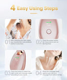 MCSYPOAL 7-in-1 Deplux Face Neck Massager for Wrinkle Removal, Skin Tightening, Anti Aging, Skin Care Tool, Rose Gold