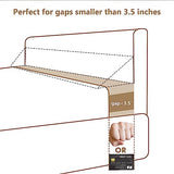 Vekkia King Bed Wedge Pillow/Mattress Gap Filler/Headboard Pillow/Bed Gap Filler,Close Gap (0-3.5") Between Your Mattress and Headboard,Stop Loosing Your Pillows,Phone&Glasses(White 76"x6.5"x4.5")