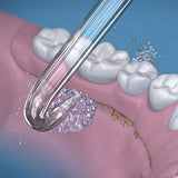 Waterpik Aquarius Water Flosser, Black WP-662 & DT-100E Implant Denture Replacement Tips Water Flosser Tip Replacement, Clear, 2 Count