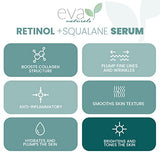 Eva Naturals Anti-Aging 1% Retinol Serum For Face - Granactive Retinoid with Squalane Dark Spots, Fine Lines & Wrinkles - Collagen Boosting Moisturizer - Pure Retinol Night Serum for Face (2 Oz)