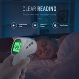 Touchless Thermometer for Adults, Digital Infrared Thermometer Gun with Fever Alarm, Forehead and Object 2 in 1 Mode, Fast Accurate Results (Gray)