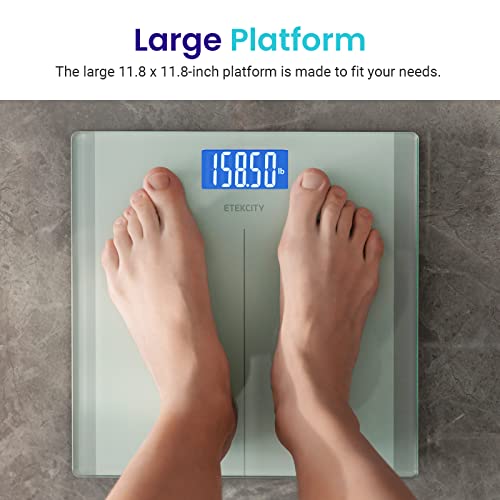 Etekcity Digital Body Weight Bathroom Scale with Step-On Technology, 400 Lb, White