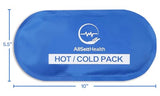 Reusable Hot and Cold Gel Ice Packs for Injuries | Cold Compress, Gel Ice Packs, 10.5 in Long x 5 in Wide | 4 Pack Blue