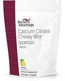 Bariatric Advantage Calcium Citrate Chewy Bites 500mg with Vitamin D3 for Bariatric Surgery Patients Including Gastric Bypass and Sleeve Gastrectomy, Sugar Free - Lemon Flavor, 90 Count