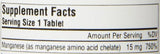 Source Naturals Manganese 10 mg Amino Acid Chelate,100 Tablets (Pack of 2)
