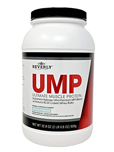 Beverly International UMP Protein Powder, Rocky Road. Unique Whey-Casein Ratio Builds Lean Muscle. Easy to Digest. No Bloat. (32.8 oz) 2lb .8 oz