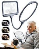 Magnifying Glass with Light Hands Free for Reading & Close Work - 3X Lighted Neck Wear Large Book Page Magnifier for Senior Gifts, Embroidery Sewing Cross Stitch While TV