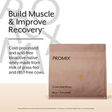 Promix Whey Protein Powder, Raw Chocolate - 2.5lb Bulk - Grass-Fed & 100% All Natural - ­Post Workout Fitness & Nutrition Shakes, Smoothies, Baking & Cooking Recipes - Gluten-Free & Keto-Friendly