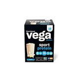 Vega Sport Premium Vegan Protein Powder, Vanilla - 30g Plant Based Protein, 5g BCAAs, Low Carb, Keto, Dairy Free, Gluten Free, Non GMO, Pea Protein for Adults, 12 x 1.6 oz Sachets (Packaging May Vary)