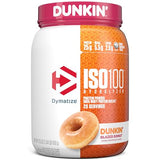 Dymatize ISO100 Hydrolyzed Protein Powder, 100% Whey Isolate, Dunkin' Glazed Donut Flavor, 20 Servings, Gluten-Free