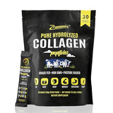 Premium Collagen Peptides Powder, 30 Sticks Travel Packets(Type I, III), Unflavored Collagen Protein Powder to Go, Hydrolyzed Collagen Peptides for Skin Hair Nail Joint, 10g per Serving, Paleo & Keto