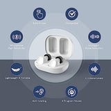 CHISANA Hearing Aids with Touch Panel, Rechargeable Digital Inner-Ear Hearing Sound Amplifier Devices, White