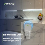 VEYOFLY 2 Pack, Fly Trap, Plug in Flying Insect Trap, Fruit Fly Traps for Indoors- Safer Home Indoor- Bug Light Indoor Plug in- Mosquito Trap, Fruit Fly, Gnat Trap, Flea Trap (2 Device+6 Glue Boards)