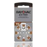 Rayovac Extra Advanced Hearing Aid Batteries Size 312 (120 Batteries) + Keychain