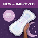 Poise Incontinence Pads & Postpartum Incontinence Pads, 8 Drop Overnight Absorbency, Extra-Coverage Length, 72 Pads (2 Packs of 36), Packaging May Vary