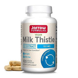 Jarrow Formulas Milk Thistle 150 mg - Antioxidant Supporting Immune Response, Liver Function & Glutathione - Up to 100 Servings (Veggie Capsules), Pack of 12