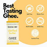 Original Grass-Fed Classic Ghee Butter by Indian Milk & Honey in Portable Packets, 0.5 Ounce (Classic Original Pack - 10)