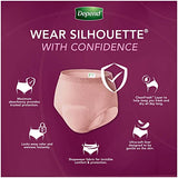 Depend Silhouette Adult Incontinence and Postpartum Underwear for Women, Small, Maximum Absorbency, Purple, 60 Count, Packaging May Vary