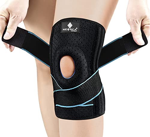 NEENCA Knee Braces for Pain Men & Women, Adjustable Support with Patella Gel Pad Side Stabilizers, Medical Wrap Arthritis, Meniscus Tear, ACL, Relief, Running, Sports. ACE-54