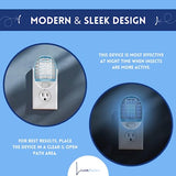 Bug Zapper Indoor, Electric Mosquito Killer,Flying Insect Trap Plug in for Mosquitoes, Gnats, Fruit Flies, Night Light for Living Room, Home, Kitchen, Bedroom, Baby Room, Office (2 Pack)