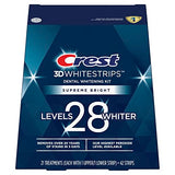 Crest 3D Whitestrips, Supreme Flexfit, Teeth Whitening Strip Kit, 42 Strips (21 Count Pack)