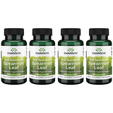 Swanson Spearmint Leaf (Mentha Spicata)-Full Spectrum Herbal Supplement Supporting Digestive Health '&' Mild Stomach Issues - (60 Capsules, 400mg Each) 4 Pack