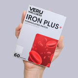 Veru Wellness Iron Plus Daily Patch - Iron Deficiency Support - Blood Levels and Energy (60 Day Supply)