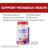 (5 Pack) Gluco Proven Capsules Advanced Formula Supplement - Gluco Proven Healthy Support Formula Supplement Pills Glucose Proven (300 Capsules)