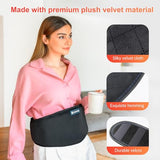 COMFIER Heating Pad for Back Pain,Heat Belly Wrap Belt with Vibration Massage, Fast Heating Pads with Auto Shut Off, for Lumbar, Abdominal, Leg Cramps Arthritic Pain Relief, Gifts for Men Dad
