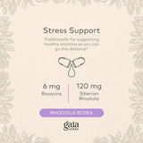 Gaia Herbs Rhodiola Rosea - Stress Support Supplement Traditionally for Supporting Healthy Stamina and Endurance - With Siberian Rhodiola Root Extract - 120 Vegan Liquid Phyto-Capsules (60-Day Supply)