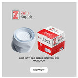 Zulu Supply Bed Bug Interceptors, Traps, 8 Pack, Bedbug Monitor, Insect Detector for Bed Legs or Furniture (White 8-Pack)