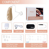 Banglijian Hearing Aid Ziv-201A Rechargeable Digital Noise Cancelling Small Size (Fit to Either Ear)