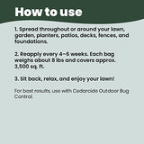 Cedarcide Lawn, Home & Garden Cedar Granules | Repels Fleas, Ticks, Ants & Mosquitoes | Smells Great, Easy to Use | Family & Pet Safe | 4 Bags (32 Lbs)