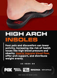 (Pro Grade) 220+ lbs Plantar Fasciitis High Arch Support Insoles Men Women - Orthotic Shoe Inserts for Arch Pain Relief - Boot Work Shoe Insole - Standing All Day Heavy Duty Support (XS, Black)