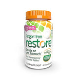 Fergon Iron Restore Chewable Tablets - Gentle on Stomach, Non-Constipating - 27mg Iron for Energy Support – 60 Tablets