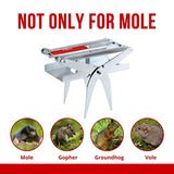 ALLRoad Mole Trap That Kill Easy Set Eliminator Scissor Mole Trap for Lawns Reusable Galvanized Steel Mole Killer Quick Capture Outdoor Use