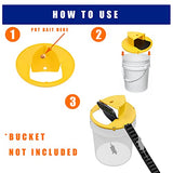 Mouse Trap Bucket Lid (3-Pack) - Humane Flip Board Slide Bucket Lid Mouse/Mice/Rat Trap, Auto Reset, Multi Catch Mice Trap Compatible with 5 Gallon Bucket for Indoor/Outdoor/Chicken Coop