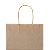 bagmad 100 Pack 8x4.75x10 inch Plain Medium Paper Bags with Handles Bulk, Brown Kraft Bags, Craft Gift Bags, Grocery Shopping Retail Bags, Birthday Party Favors Wedding Bags Sacks (Brown, 100pcs)