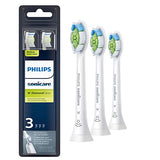 Philips Sonicare Genuine W DiamondClean Replacement Toothbrush Heads, 3 Brush Heads, White, HX6063/65