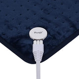 Ruqiji 17''x33'' XXXL King Size Heating Pad with Fast-Heating Technology&6 Temperature Settings, Flannel Electric Heating Pad/Pain Relief for Back/Neck/Shoulders/Abdomen/Legs
