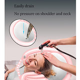 Inflatable Shampoo Bowl, Portable Hair Washing Tray for Bedside and in Bed, Lightweight Shampoo Basin for Elderly, Disabled, Pregnant, Injured, Bedridden, Handicap, Lightweight Hair Washing Sink