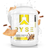 Ryse Loaded Protein Powder | 25g Whey Protein Isolate & Concentrate | with Prebiotic Fiber & MCTs | Low Carbs & Low Sugar | 54 Servings (Cinnamon Toast)