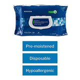 McKesson StayDry Disposable Wipes or Washcloths for Adults with Aloe, Incontinence, Alcohol-Free, Not-Flushable, Pleasantly Fragranced Aloe and Vitamin E Formula