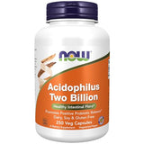 NOW Supplements, Acidophilus, Two Billion, Strain Verified, Healthy Intestinal Flora*, 250 Veg Capsules