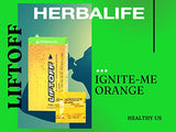 HERBALIFE LIFTOFF Energy Tablets - Ignite-Me Orange, Naturally Flavored, Instant Energy Drink Tablets for Natural Boost of Energy, Clears Minds, On-the-Go, 30 Tablets (Pack of 1)