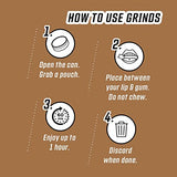 Grinds Coffee Pouches | 6 Cans of Double Mocha | 18 Pouches Per Can | 1 Pouch eq. 1/4 Cup of Coffee (Double Mocha)