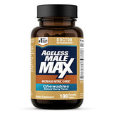 Ageless Male Max Chewable Nitric Oxide Booster Supplement for Men – High Potency Ashwagandha Extract to Boost Workouts, Muscle & Performance, Reduce Stress, Support Sleep (100 Chews, 1-Bottle)